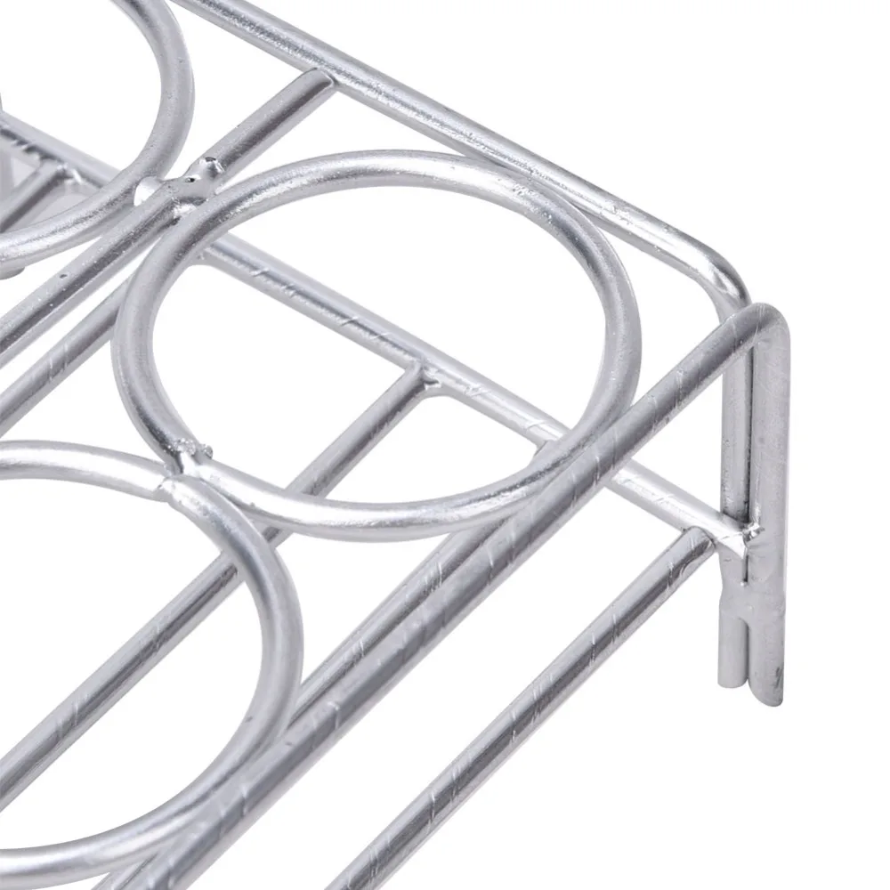 6 Holes Nichrome Wire 6 Hole Crucible Rack Double Layer Structure Woven Wire Frame Nichrome Wire Crucible Stand