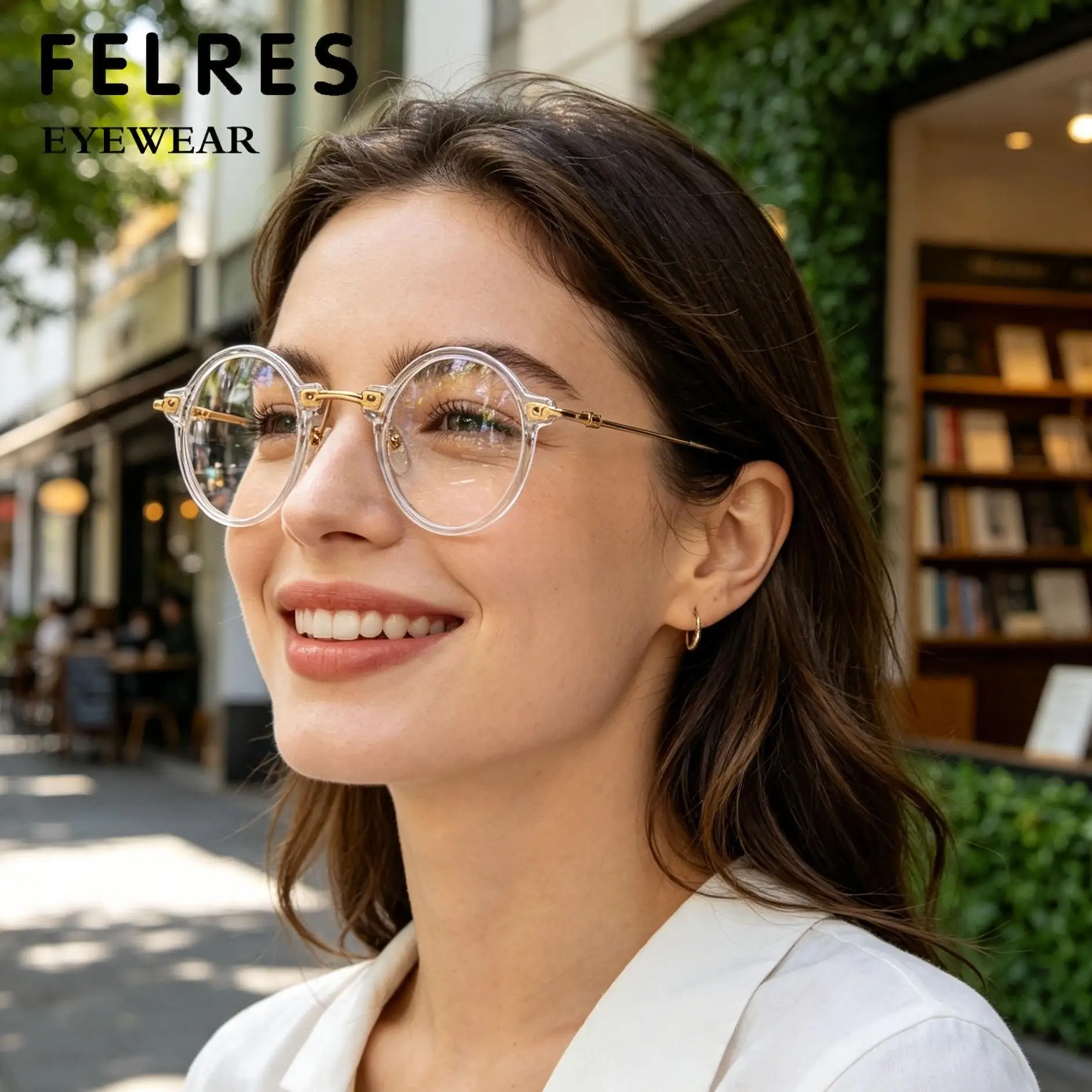 Round Punk Anti Blue Light Optical Myopia Glasses Men Women Negative Diopter Outdoor Shade Prescription Driving Eyewear