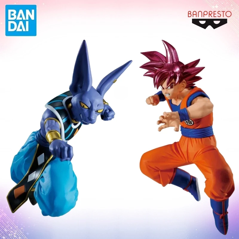 

Bandai оригинальное аниме DRAGON BALL Z Son Goku VS Beerus MATCH MAKERS Super Saiyan экшн-фигурка модель игрушки