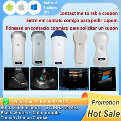 Wireless Portable Ultrasound Probe scanner WIFI Doppler wifi ultrasound scanner Machine support iOS Android Windows