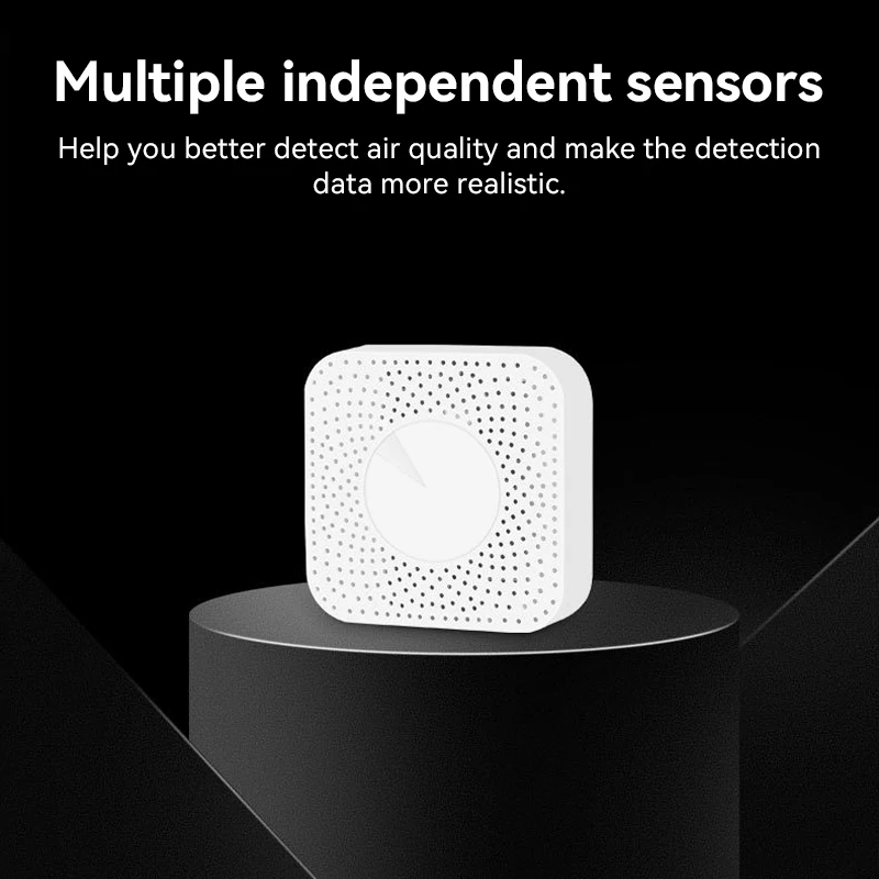 Sensor de temperatura Tuya Smart Home Zigbee Wifi, Detector de formaldehído VOC CO2, Sensor de humedad y temperatura, automatización Residencial