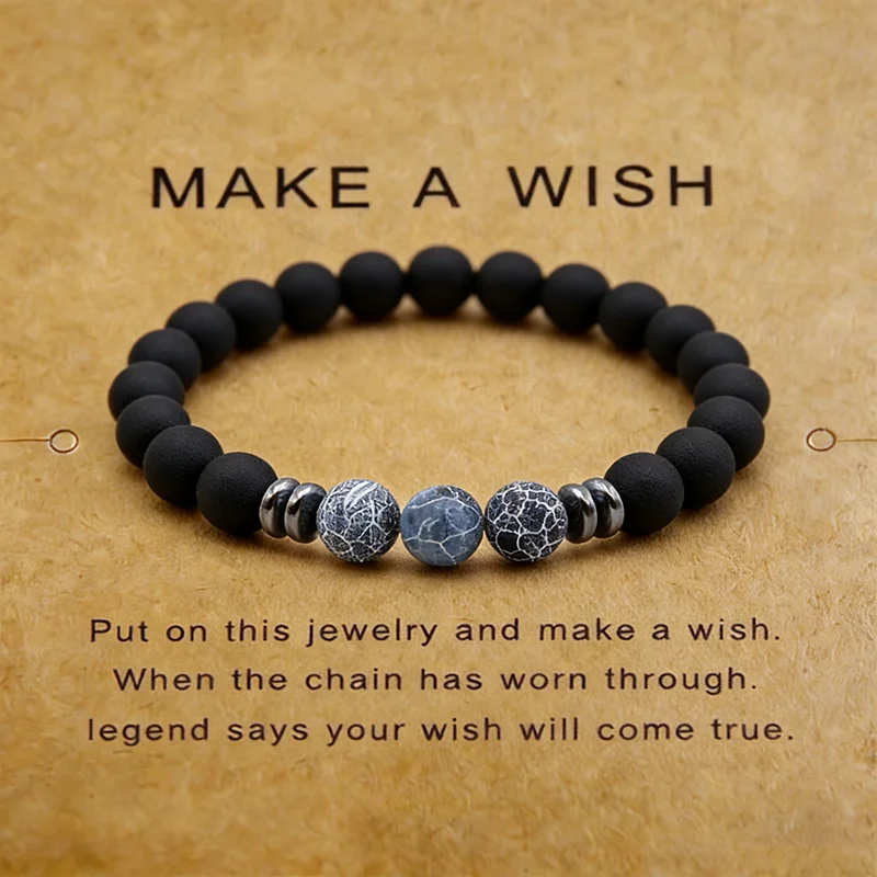 Classic 8mm Natural Stone Men Bracelet Onyx Tiger Eyes Malachite Grade A Beaded Elastic Energy Bralet Healing Homme Gift Joias