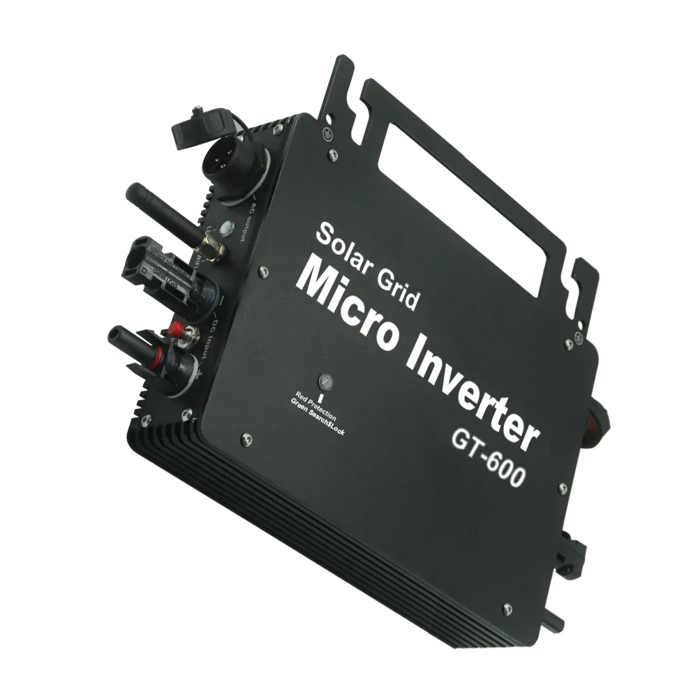 Dual Output Hybrid Solar Micro Inverter 600-2000W On Off Grid 230V Home Balcony PV System