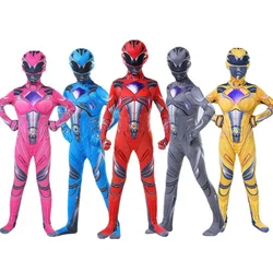 Rangers Costume  Power Mecha Five Beast Cosplay Anime  Halloween Costumes For dMask Carnival Party Jumpsuits