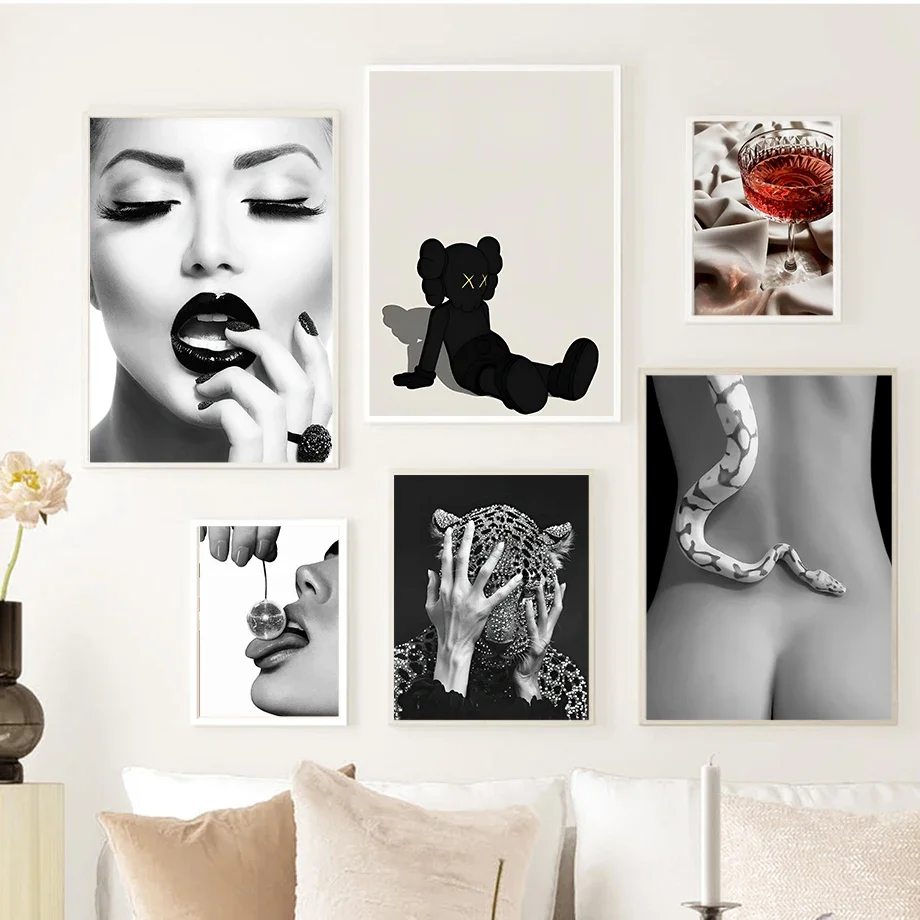 Lead The Fashion Iron Tower Balloon Street Photo Extravagant Fashion Wall Art Canvas Painting Nordic Poster Room Decor