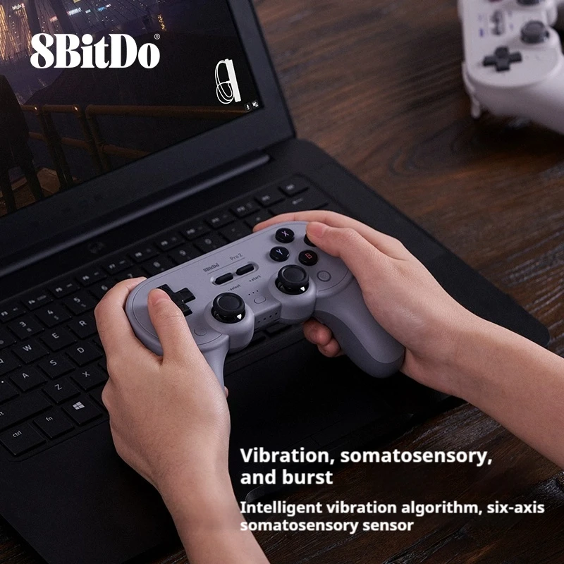 8bitdo Pro2 Bluetooths Hall Joystick Game Controller Pc Switch Mac Steam Android Universal Peripheral Vibration Body Sensation