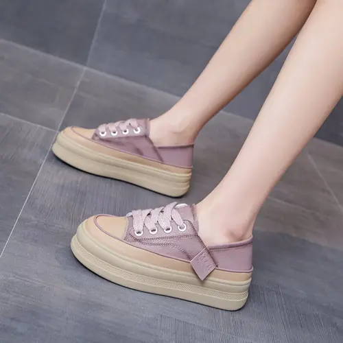 2025 New Women Sneakers Platform Walking Shoes Women Fashion Lace Up Running Shoes High Quality Comfortable Women Running Shoes - Image 2