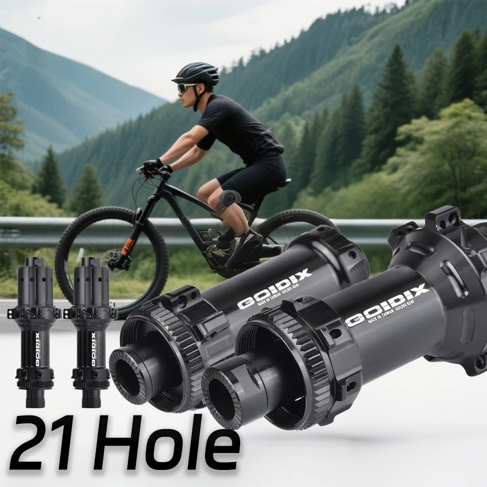 

GOLDIX 21 Holes Hub Road Bike Cube Pro7 Noisy 120 Click Center Lock Noisy K7 Cube Straight Pull XDR for SHIMANO SRAM