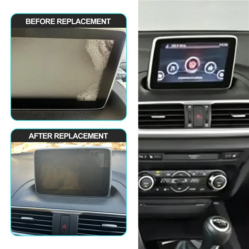 7Inch Car Display Touch Screen Glass Display BHP1611J0D For Mazda 3 2014 2015 2016-A08Q
