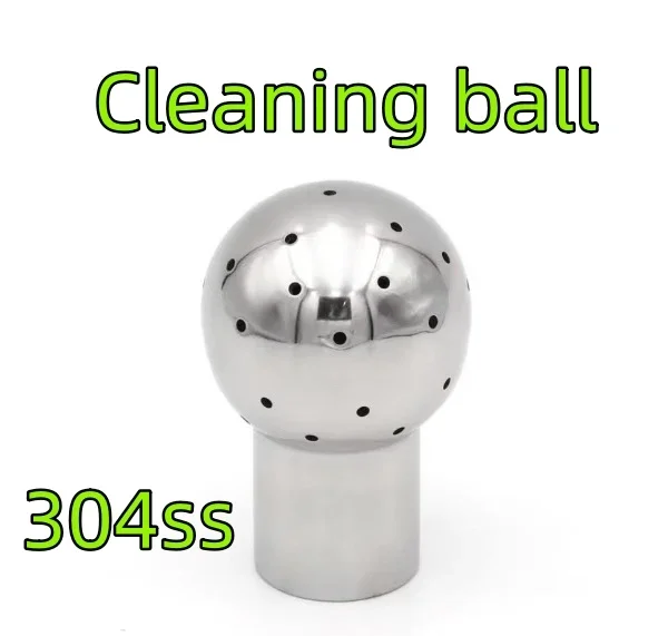 

Internal thread cleaning ball nozzle, sanitary grade fixed thread flushing tank, spherical nozzle, 304ss