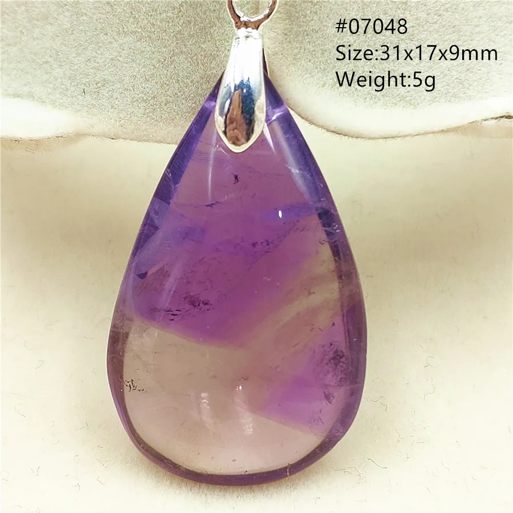 

Natural Ametrine Quartz Yellow Purple Pendant Women Men Amethyst Citrine Water Drop Jewelry Necklace AAAAA
