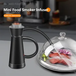 Mini Molecular Gastronomy Smoker Infuser Cocktail Steak Smoke Generator Meat Cuisine Portable Smoking Gun BBQ Grill Smokehouse