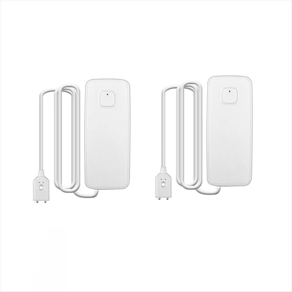 A59E 2Pcs Tuya WiFi Smart Water Leak Sensor Remote Monitoring Water Overflow Level Detector 80dB Sound Alarm System