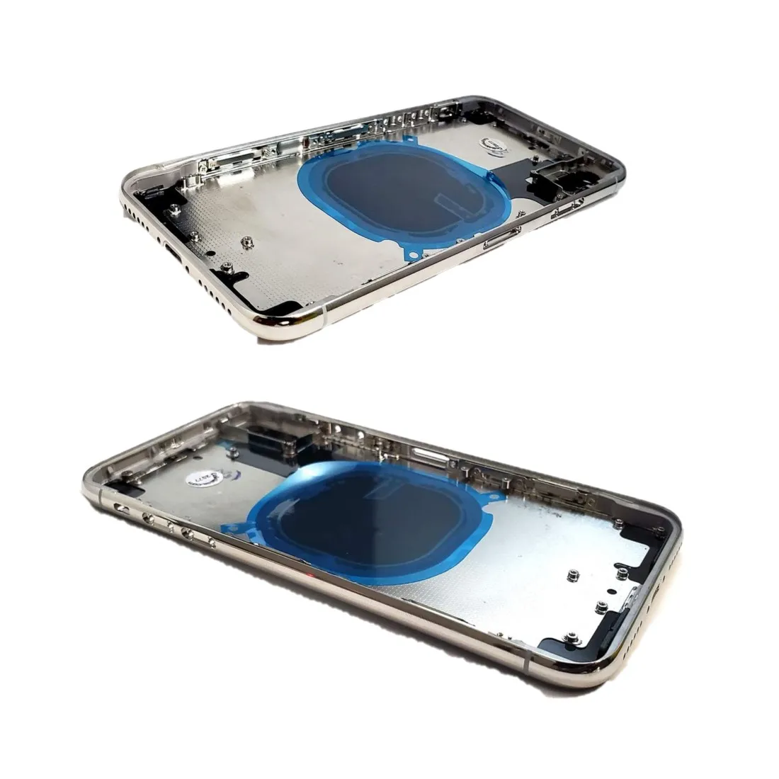 Back Housing For iPhone X Xs Max Back Battery Door Glass with Middle Chassis Frame SIM Tray Side Key Parts Back Housing For