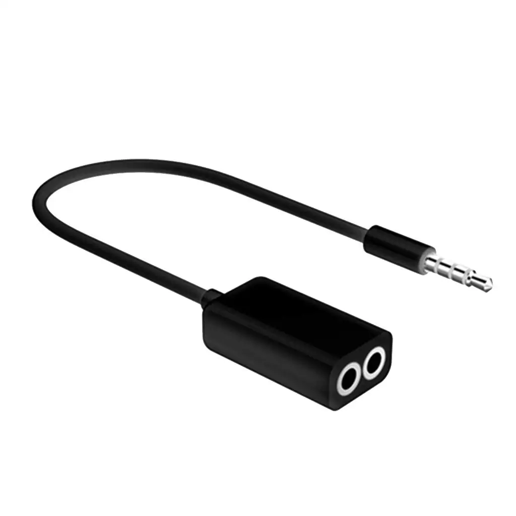 

Dual 3.5mm Audio Headphone Splitter Cable for Smartphones