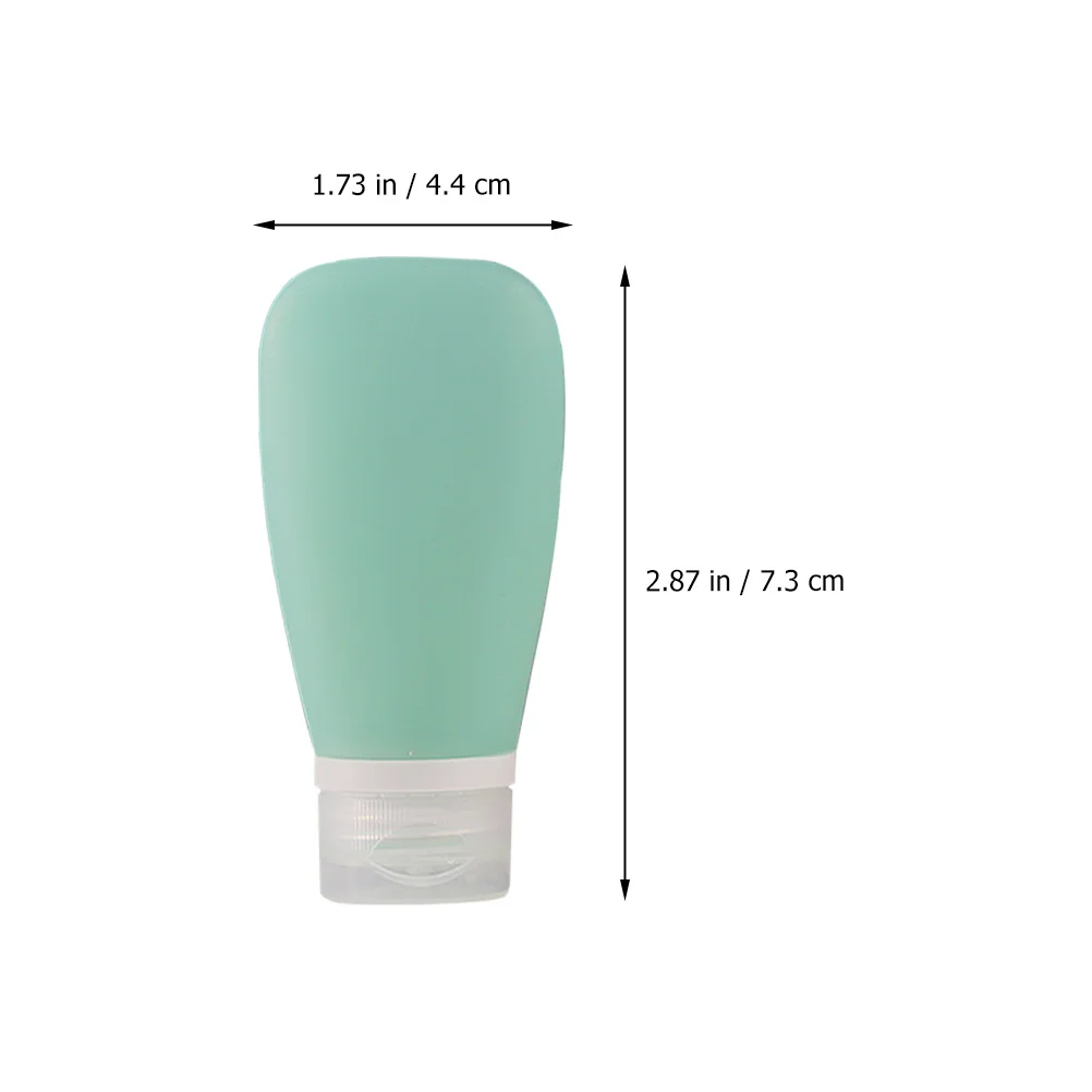

4Pcs Refillable Silicone Travel Bottles Portable Leak Proof Lotion Shampoo Makeup Dispensers Emulsion Bottles