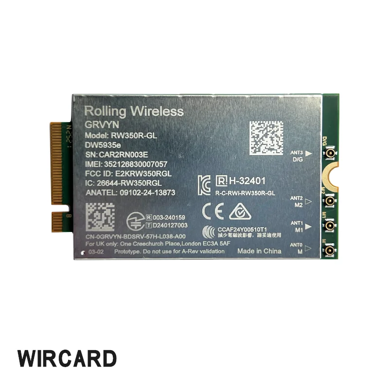 RW350R-GL DW5935e 5G Module M.2 USB Cat19 4.67Gbps For Laptop USB3.0 Adapte