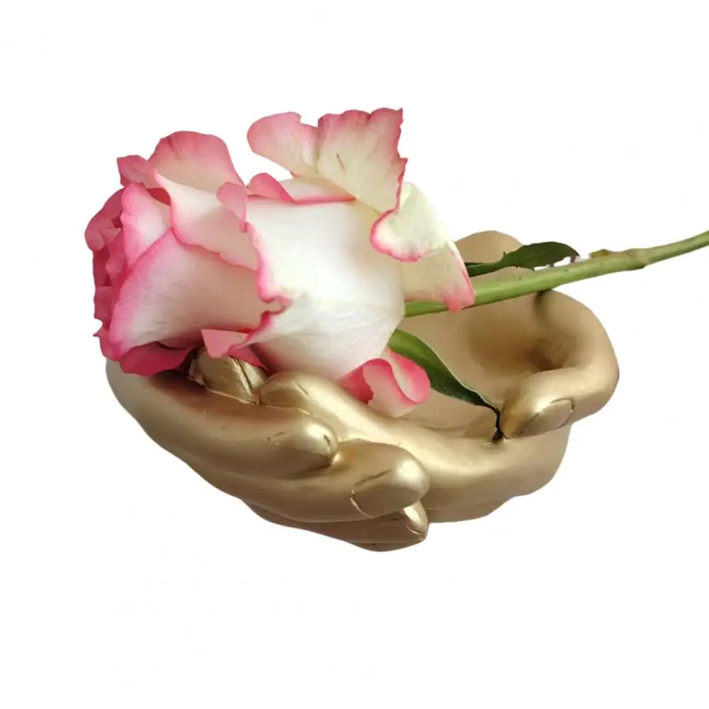 

Modern Palm Wall Decoration Golden Palm Sculpture Jewelry Plate for Home Decor Store Display Hand Statue Storage Tray Exquisite