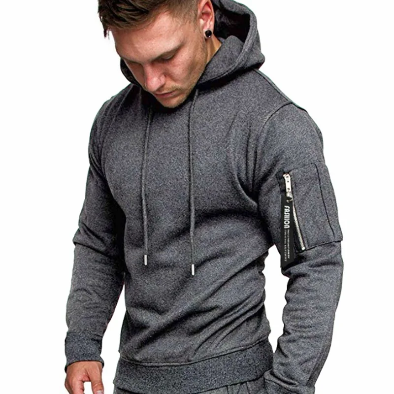 Men Hooded Sweatshirt Autumn Winter New Arrival European Size Casual Long Sleeve Hoodie Outerwear