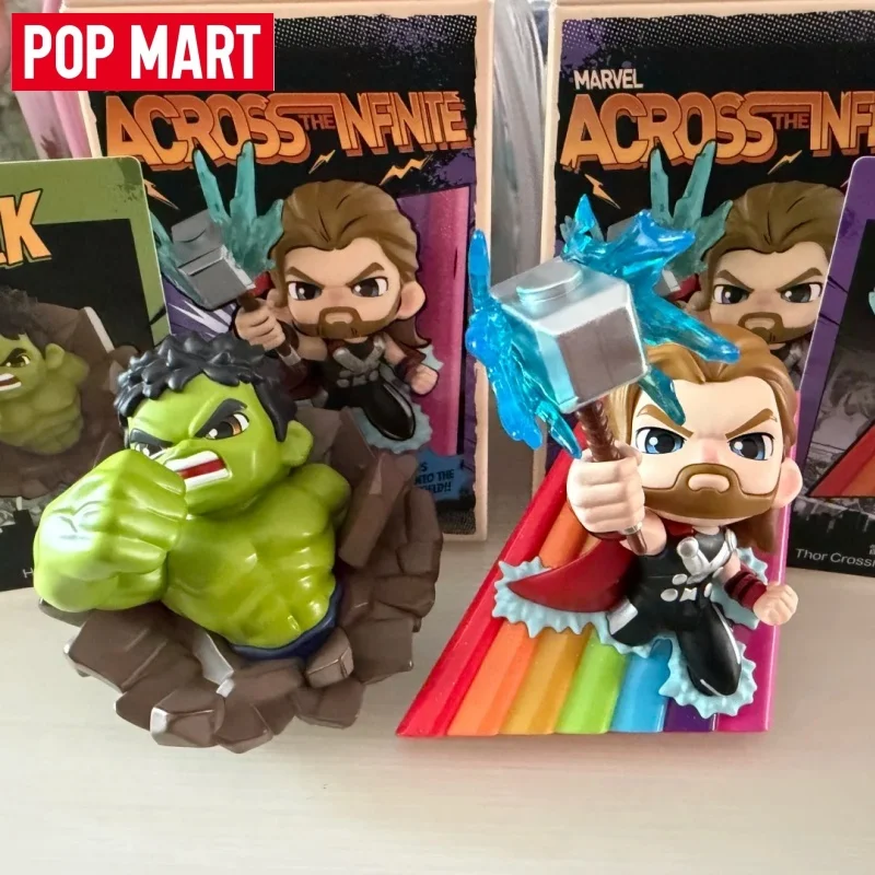 POPMART Marvel Across The Infinite Series Blind Box Hero Action Figure Mystery Box Set Collectible Desk Decor Kids Birthday Gift view 3