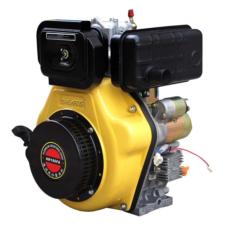 

6000w HR186FAE 4hp Electric Start Open-Frame Diesel Engine 4-Stroke Recoil For Industrial & Construction For Boats
