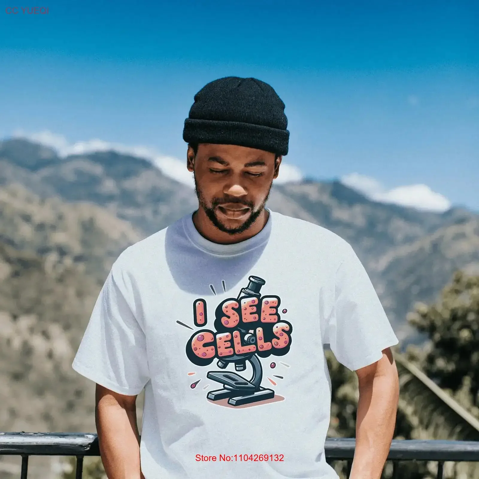 I See Cells Science T Shirt Men Clothing Women SweaT Chemist Love for Biology vintage Washed Casual Breathable designer clothes