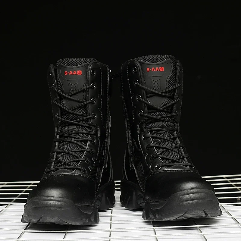 Men Male masculine Botas Tacticas Hombre Militar Masculine sneakerMotorcycle Ankle Combat Boots Black Botas Militares Hombre