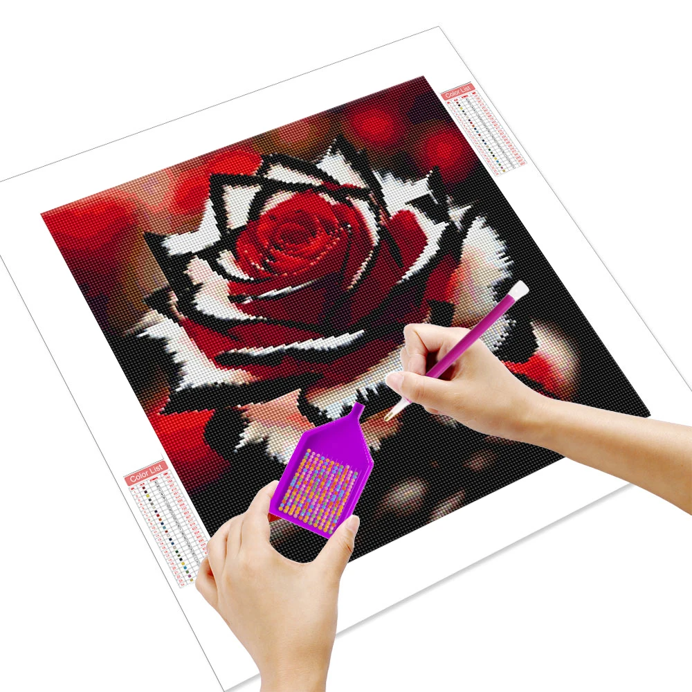 HUACAN 1pcs Diamond Painting R - огляд і ціна Resin Art Rose Petals