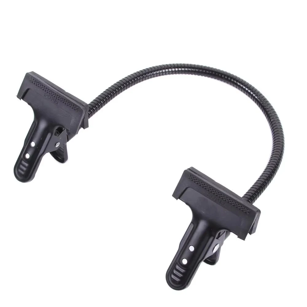 50cm Photo Studio Lighting Light Stand Aluminum Alloy Flexible Gooseneck Tube with 2 Heavy Duty Clamp At the End