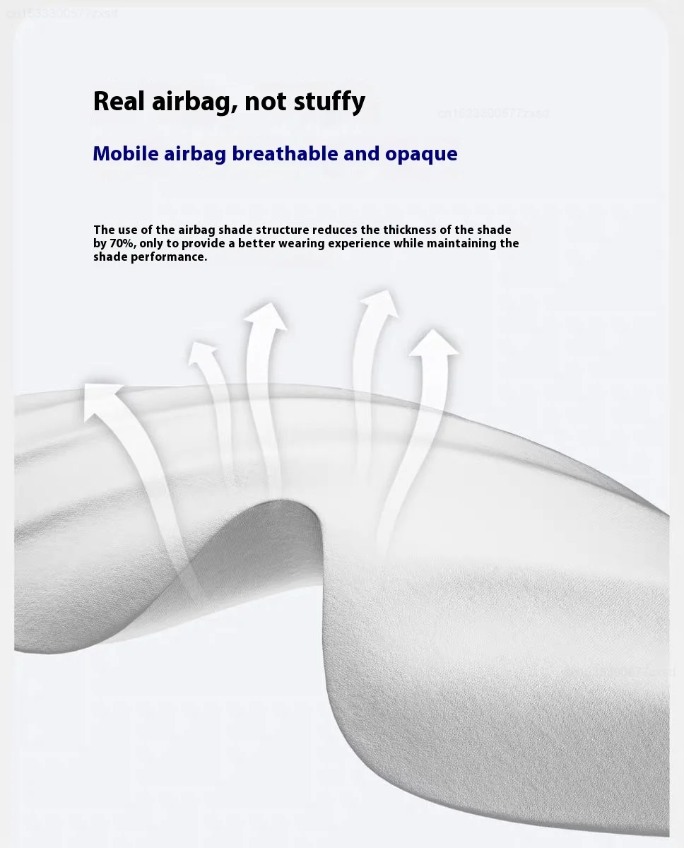 Dreamlight 4Spro Airbag Augenmaske Seiden-Textur Verdunkelung Schlafmaske für Erwachsene Augenermüdung Tragbare Schlafbrille Augenmaske – Detail 17