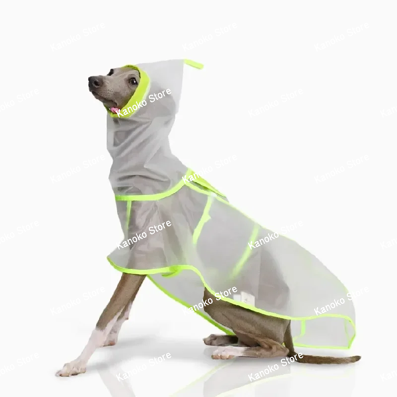 Transparent Light Pet Raincoat Small Dog Clothes Whippit Italian Greyhound Clothes Dogs Accessories  Ropa De Perro