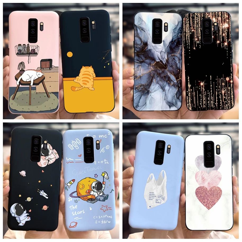 For Samsung Galaxy S9 S 9 Plus Case Popular Marble Cartoon Soft Cover Silicone Shockproof Phone Case For Samsung S9+ S9Plus Capa