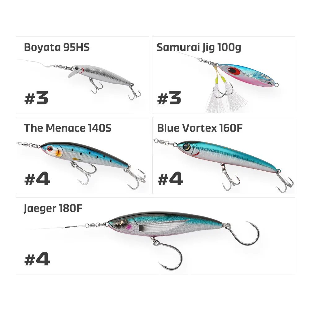 حلقة صلبة ملحومة من الفولاذ المقاوم للصدأ عالية الجودة من NOEBY Max Power BB # 3 # 4 # 5 # 6 أقصى قوة 230 كجم أدوات صيد الأسماك البحرية #4