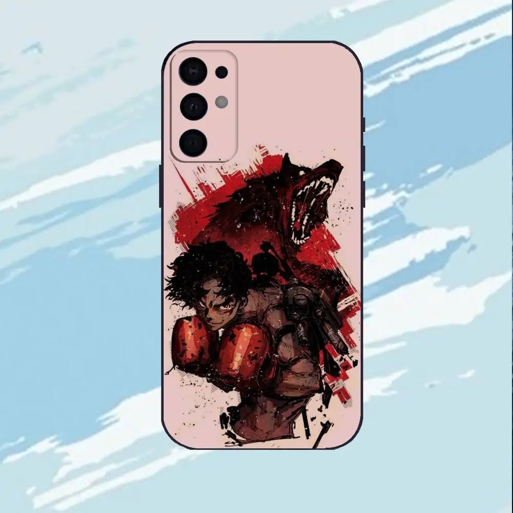 Etui na telefon Anime M-Megalo Box do Samsunga S25, S24, S23, S22, S21, S20, Plus, Lite, miękka czarna obudowa