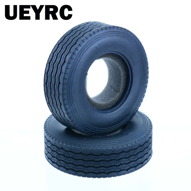 2pcs Rubber Tire Width Tyre for 1/14 Tamiya RC Truck Tipper SCANIA 770S VOLVO BENZ MAN TGX Car Accessories