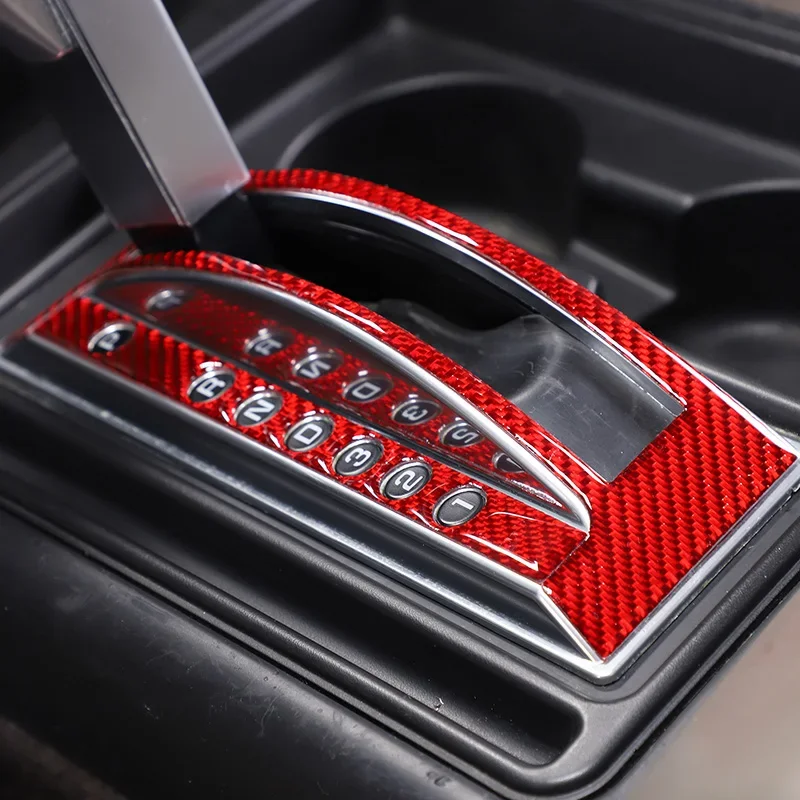 

For Hummer H2 2003-2007 soft carbon fiber car central control gear panel decoration sticker interior molding accessories