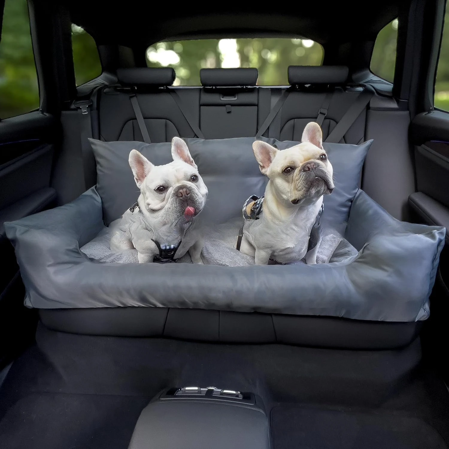Pet car nest, kennel going out, car mat, rear 3-seat dog pad, waterproof, anti-dirty, non-sticky hair and washable