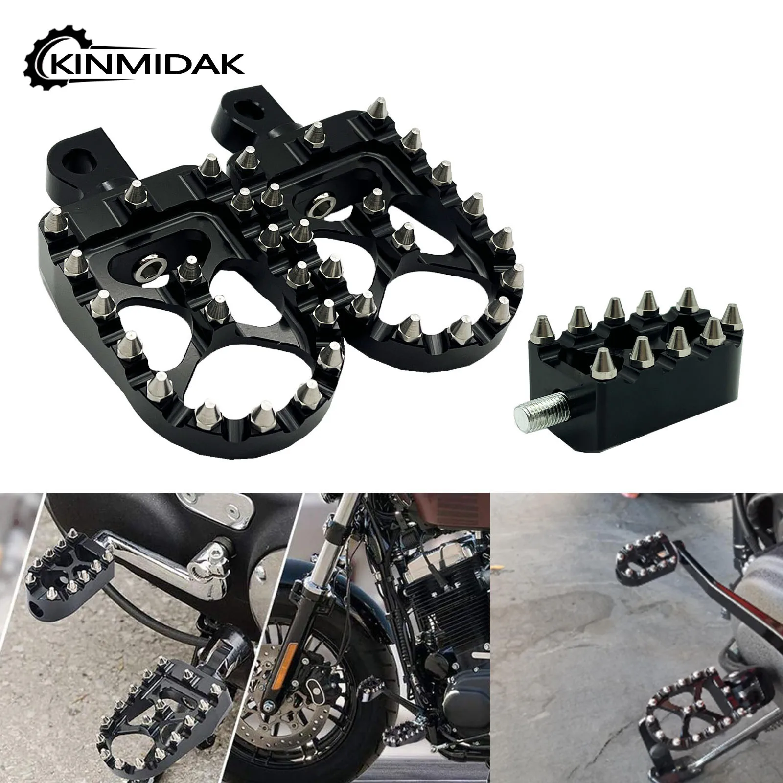 MX pie clavijas motocicleta cambio de marchas pedales de freno Toe Shifter Peg para Harley Dyna Fatboy Sportster 883 Street Bob Bobber Chopper