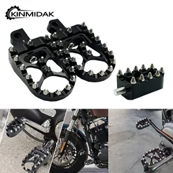 MX Foot Pegs Motorcycle Gear Shift Brake Pedals Toe Shifter Peg for Harley Dyna Fatboy Sportster 883 Street Bob Bobber Chopper