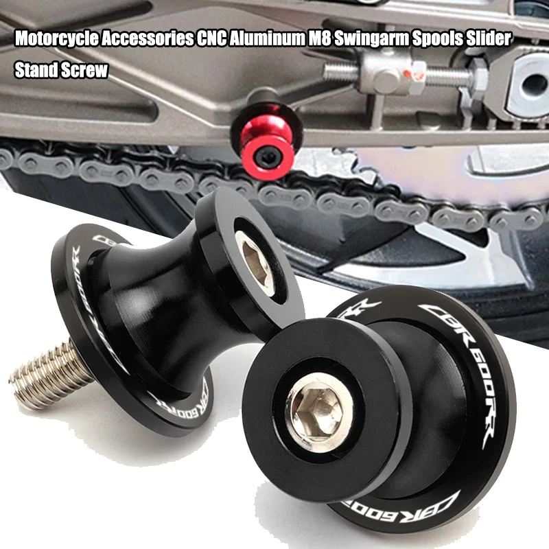 Moto Accessories For Honda CBR 600RR 1000RR 2004-2019 CBR250R CBR600RR CBR1000RR Aluminum M8 Swingarm Spools Slider Stand Screw