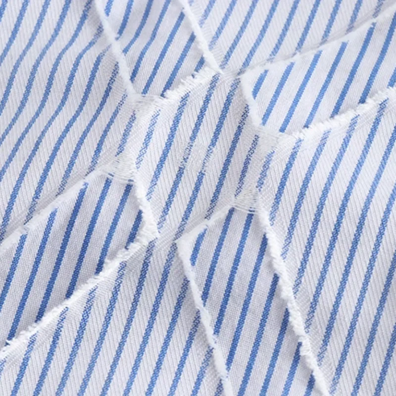 Camisa informal de tela con textura tejida para hombre, abrigo holgado, tendencia de otoño, diseño de nicho