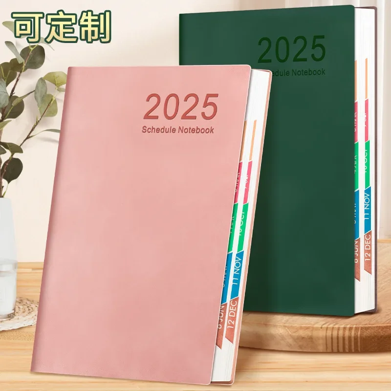 365 Days Daily Plan 2025 Efficiency Manual Almanac, Calendar Book Business Office Notepad Clock in Notebook planner organizer