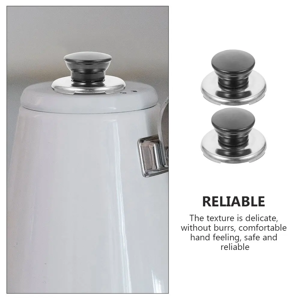 

2pcs Kettle Lid Whistle Knob Set Metal Replacement Handle For Water Kettle Teapot Flute Accessories Kitchen Gadgets