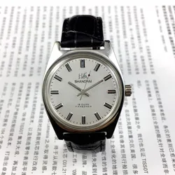 Shanghai Manual Mechanical Watch for Men Hand Wind Male Wristwatch Original Reloj Business Man Classic Fashion Old Stock Clock