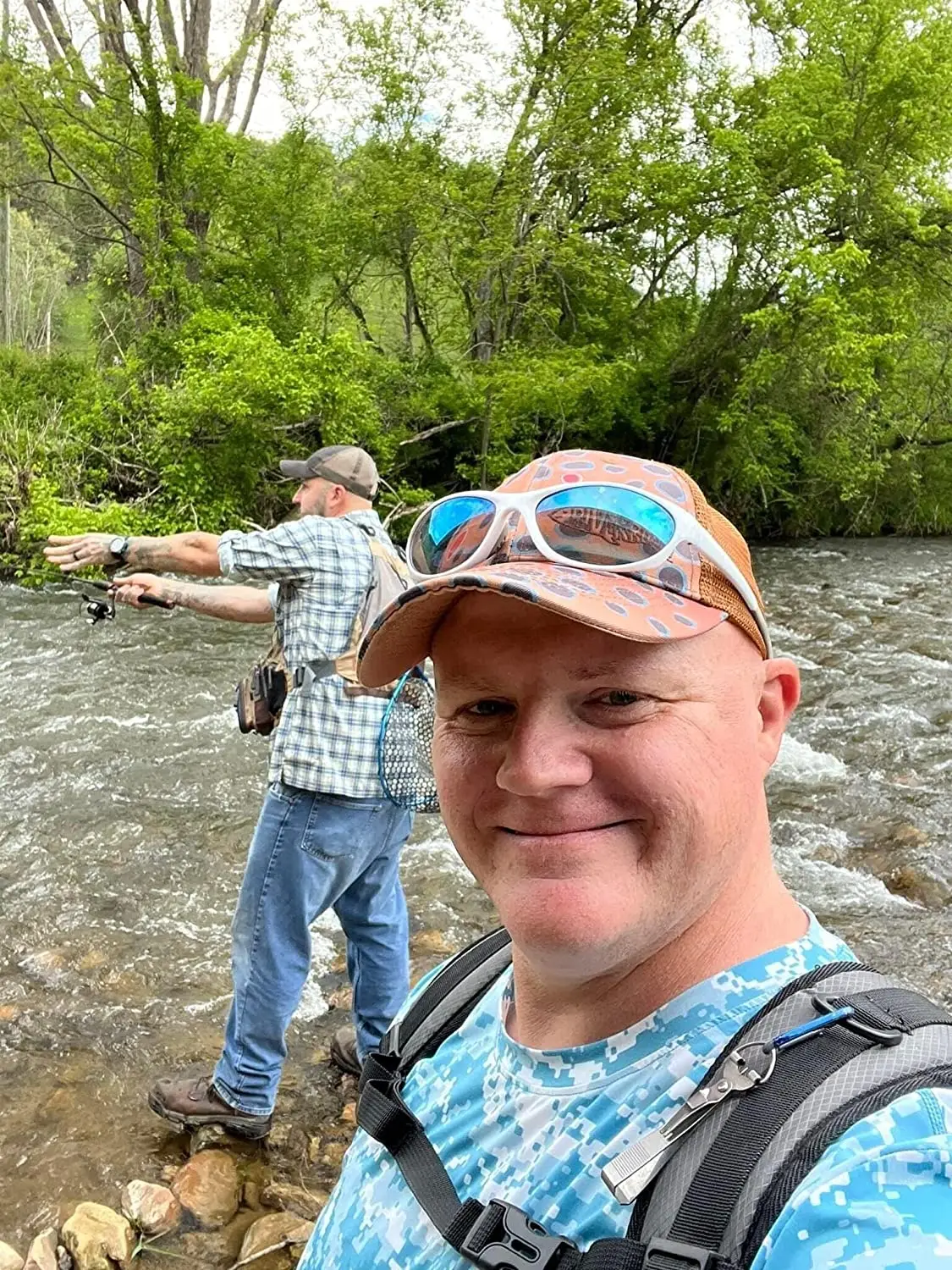 EUPHENG-sombreros de pesca con espalda de malla para hombre, gorras de béisbol ajustables para pesca al aire libre, correr, senderismo, ciclismo