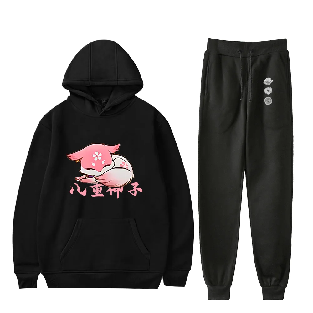 2022 neue Ankunft Yae Miko Fuchs 2D Druck Merch Hoodie Harajuku Casual Lustige Streetwears Pullover Anzüge