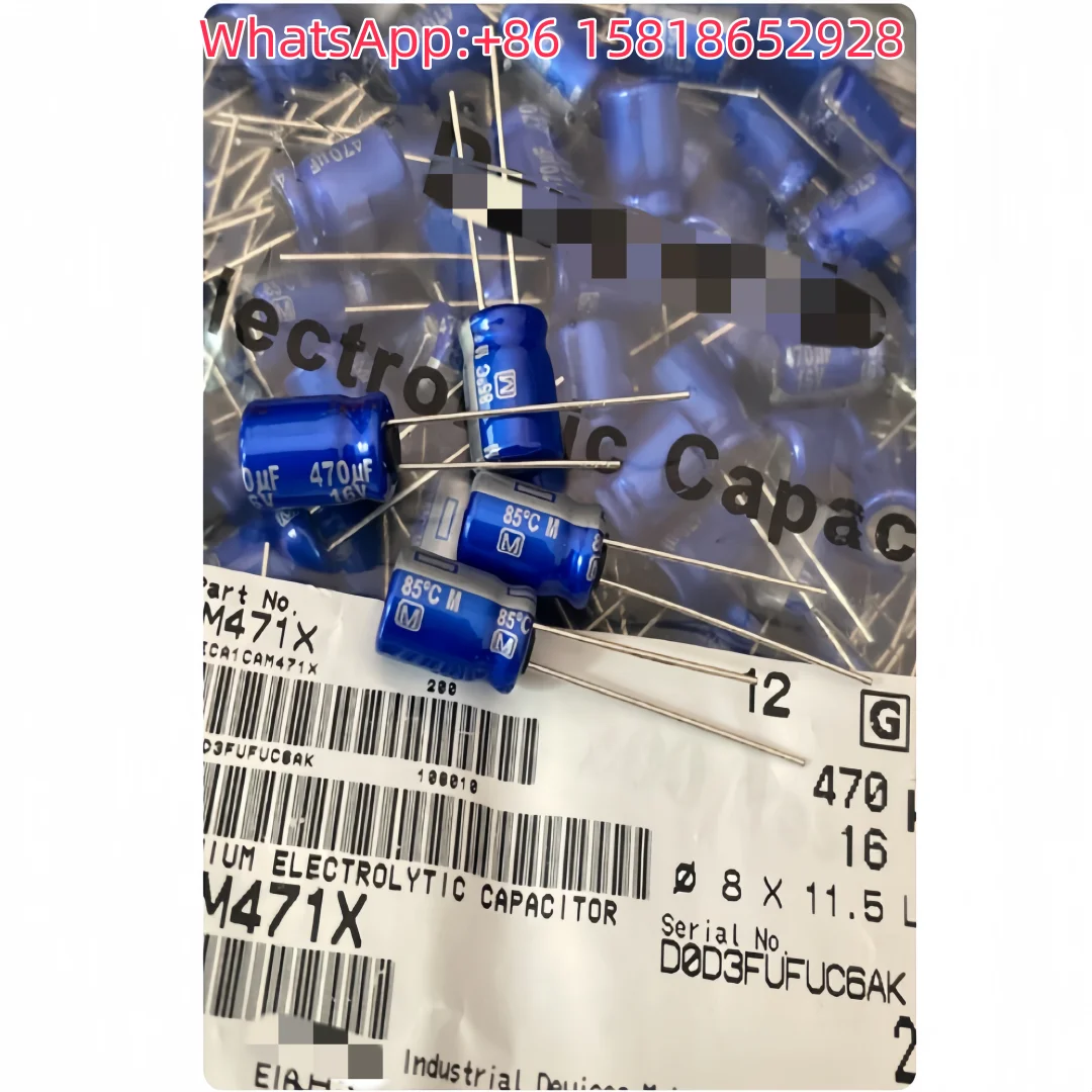 

5pcs 470UF 16V Japanese Imported High-Fidelity Capacitor 16V470UF 8*12 AM Flash Blue Robe
