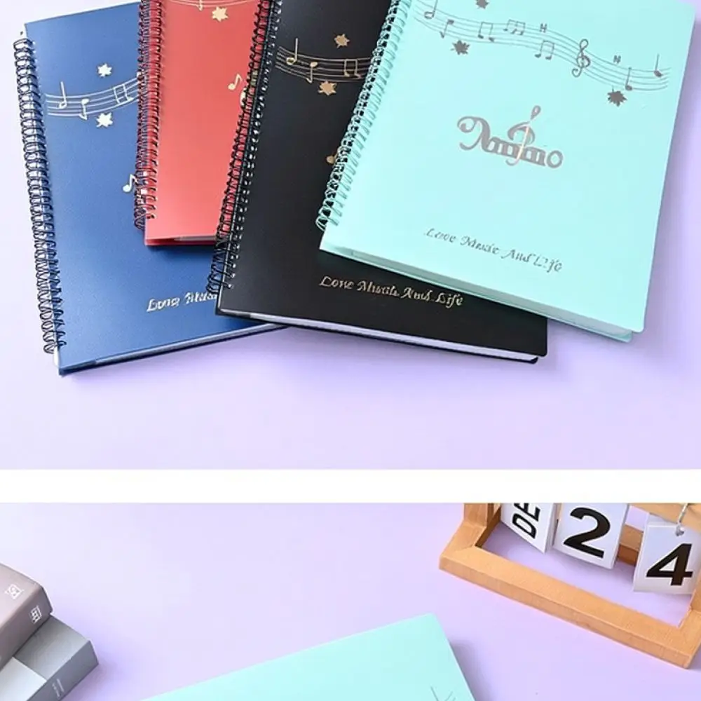 For For Jinlipin Sheet Music Binder Anti Glare Notation Organizer A4 Document Storage Case For Musicians Band Practice Tool