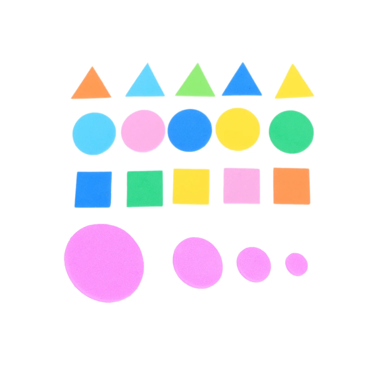 

1000pcs Colorful Foam Geometric Shapes Stickers Eva Soft Safe Learning Decorative Diy Craft Scrapbook Holiday Cards