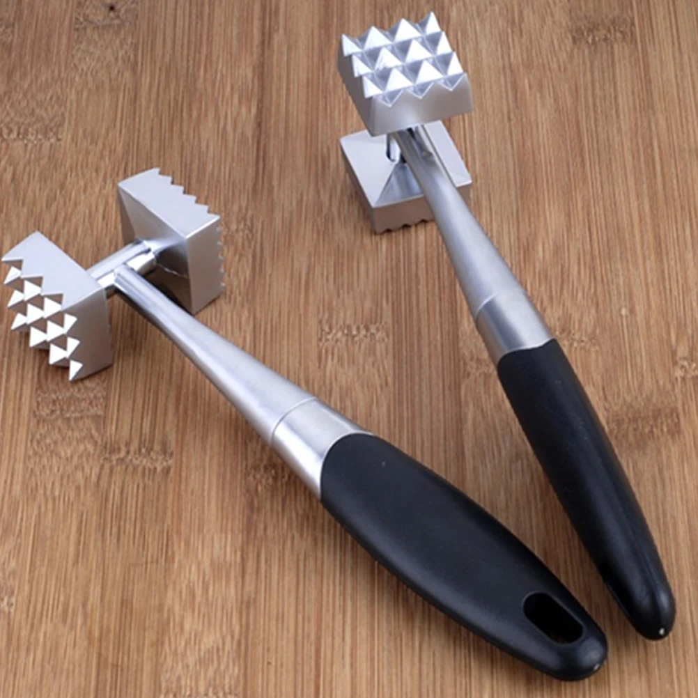 

Zinc Alloy Meat Hammer Tenderizer Kitchen Steak Tool Pounder Mallet Long H Safe Plastic